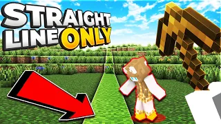 STRAIGHT LINE ONLY in MINECRAFT (Tagalog)