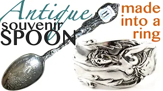 Making a ring from and antique souvenir spoon