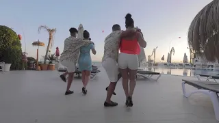 Kizomba / Semba dance in Spain by Frans & Sarah Kizombalove and Jeanette & Deborah