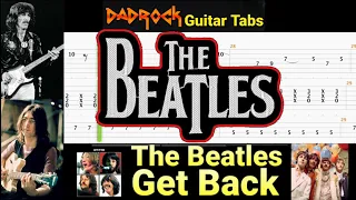 Get Back - The Beatles - Guitar + Bass TABS Lesson