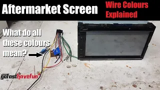 Double DIN Screen Stereo Wire Colours Explained | AnthonyJ350