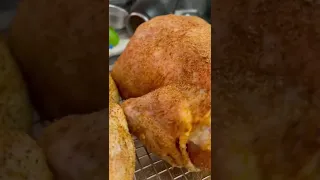 Oven ROASTED Chicken - CRISPY skin, VERY JUICY