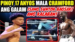 PINOY 17 ANYOS MALA CRAWFORD ANG GALAW | ISANG SUNTOK BAGSAK ANG KALABAN