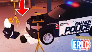 CIVILIAN GETS CRUSHED BY A CAR AT MOD SHOP! - ERLC Roblox Liberty County