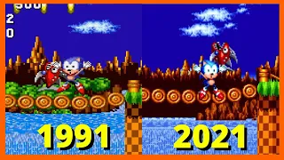 EVOLUTION OF SONIC THE HEDGEHOG DEATHS & GAME OVER SCREENS (1991-2021) (SONIC DEATH ANIMATION)