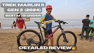 Trek Marlin 5 Gen 3 (2024) Detailed Review | Best MTB under 60K #cyclingdeewana #cyclereview #trek