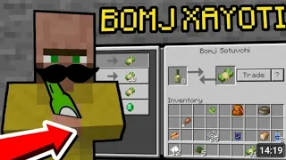 minecraft men bomj boʻldim lekin oʻrtacha ham boʻldim 💶💶💵💵#minecraft