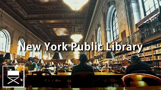 NYC Library ambience ASMR - New York Public Library Study session sounds before NYC Pandemic