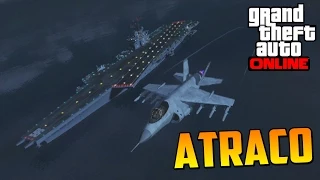 ATRACO AL PORTAAVIONES + ROBANDO HYDRA - ATRACOS A BANCOS GTA V ONLINE PS4 - Laboratorios Humane #3