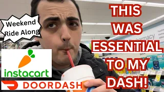 THIS WAS ESSENTIAL TO MY DASH! ~ DOORDASH / INSTACART WEEKEND RIDE ALONG