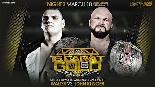 Walter vs. "Bad Bones" John Klinger (vs Ilja Dragunov) - wXw 16 Carat Gold 2018 Night 2 (10.03.2018)