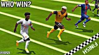 FIFA MOBILE 21 PACE/SPEED TEST | Who is the fastest in the game?