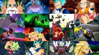 Dragon Ball FighterZ All Characters Super Special Ultimate Attacks Intro Victory Quote No Commentary