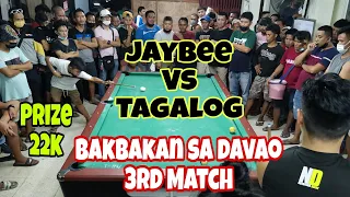 3rd Match | Jaybee Sucal Vs Tagalog | Parehas 10Balls Race-13 September 15, 2022