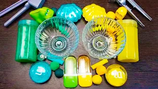 Green vs yellow by mixing random things in slime 16