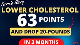 Lower Cholesterol 63 points and Drop 20 Pounds in 3 Months