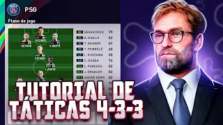 PES 2021 TUTORIAL DE TÁTICAS! TUDO SOBRE A FORMAÇÃO TÁTICA 4-3-3 TACTICS TUTORIAL! TACTICAL TRAINING