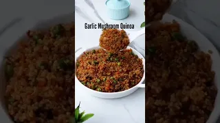Garlic Mushroom Quinoa #recipe - #chenabshorts