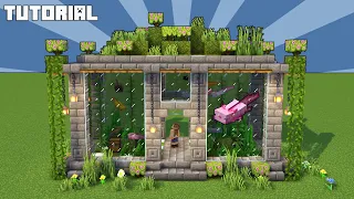 Minecraft: Axolotl Aquarium Tutorial