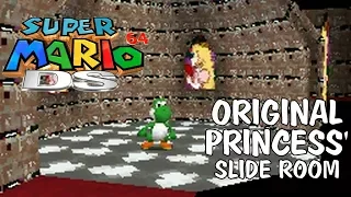 Super Mario 64 DS: Unused Original Princess' Slide Room