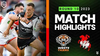 NRL 2023 | Wests Tigers v St George Illawarra Dragons | Match Highlights