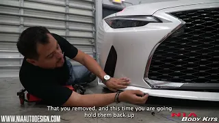 How to Install: NIA Body Kits Lexus IS 2021+ Base Model NIA Splitter