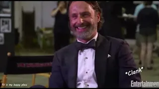 Norman Reedus and Andrew Lincoln being chaotic for 1 minute (Rick, Daryl, The Walking Dead)