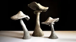 DIY Concrete Mushrooms for your Garden 🍄