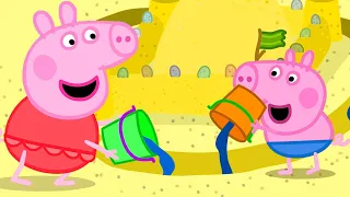 Peppa Pig Makes the Best Sand Castle| Peppa Pig Official Family Kids Cartoon