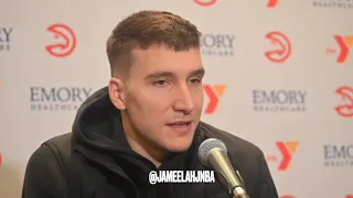 Atlanta Hawks' Bogdan Bogdanović Speaks On Dejan Milojević