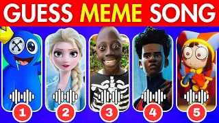 GUESS MEME & WHO'S SINGING 🎤🎵 🔥| Lay Lay, King Ferran, Salish Matter,MrBeast, Tenge Tenge Song, Elsa