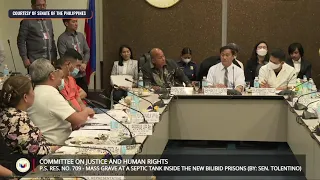 Senate hearing on missing Bilibid prisoner