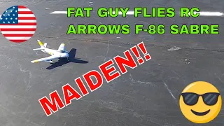 FANTASTIC  MAIDEN of the ARROWS F-86 SABRE by FAT GUY FLIES RC