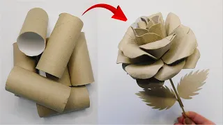 Super Easy Rose From Toilet Paper Rolls / DIY Handmade Crafts / Home Decor Ideas