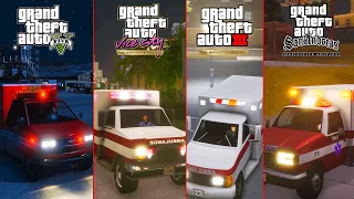 GTA 5 VS GTA Trilogy Definitive - AMBULANCE SIRENS (Comparison)