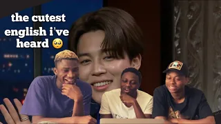 JIMIN SPEAKS ENGLISH! REACTION TO JIMIN IS SECRETLY FLUENT IN ENGLISH