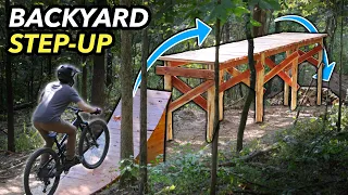 Building a huge Wooden On-Off Drop in our Backyard! // Subscriber Trail pt. 8