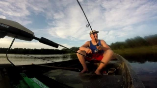 HUGE BASS SNAPS MY LINE!!! (ON CAMERA)