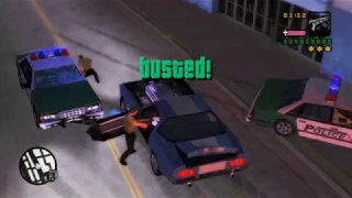 GTA Vice City Stories PCSX2 Police chase & busted [HD]