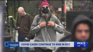 COVID cases continue to rise in NYC