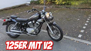 Ich fahre eine 125er Chopper mit V2 Motor | Yamaha Virago XV125 Hartriders