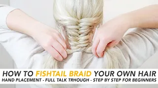 How To Fishtail Braid Your Own Hair Step By Step For Beginners 🌸Easy & Cute 5-minute Braid Hairstyle