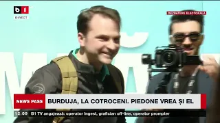 NEWS PASS CU LAURA CHIRIAC.  BURDUJA, LA COTROCENI.  PIEDONE VREA ȘI EL  P1/2