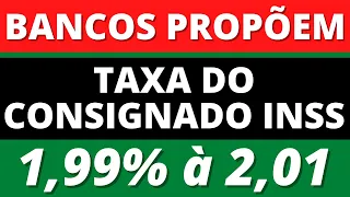 🔴 INSS - BANCOS PROPÕEM TAXA DO CONSIGNADO ENTRE 1,99% E 2,01% - ANIELI EXPLICA