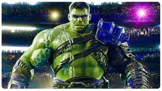 thor ragnarok escena de pelea con hulk español latino