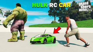 Franklin Stealing Hulk RC Car in GTA 5 ! | Techerz