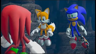 Knuckles Saves Sonic and Tails from Drowning - FNF 3D Animation