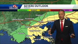 Severe weather moves out of New Orleans metro