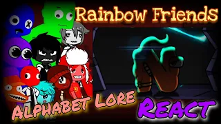 🌈 Rainbow Friends & Alphabet Lore (O-F-A-R-T) reacts to Alphabet Lore Animation 2