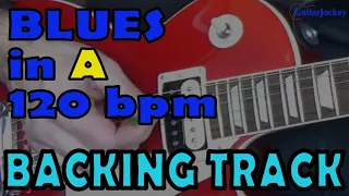 Backing Track Blues in A up-tempo 120 bpm